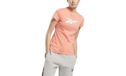 Reebok TE Graphic Vector T Women's Top Peach GI6640