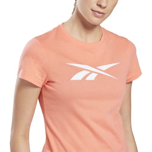 Reebok TE Graphic Vector T Women's Top Peach GI6640