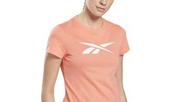 Reebok TE Graphic Vector T Women's Top Peach GI6640