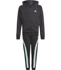 Adidas G Hooded Sports Suit for Girls Black GN5509
