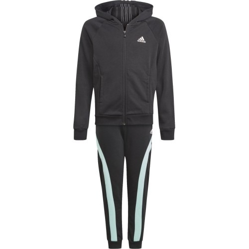 Adidas G Hooded Sports Suit for Girls Black GN5509