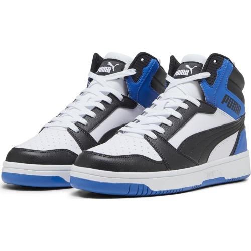 Puma Rebound V6 vīriešu apavi White Blue Black 392326 10