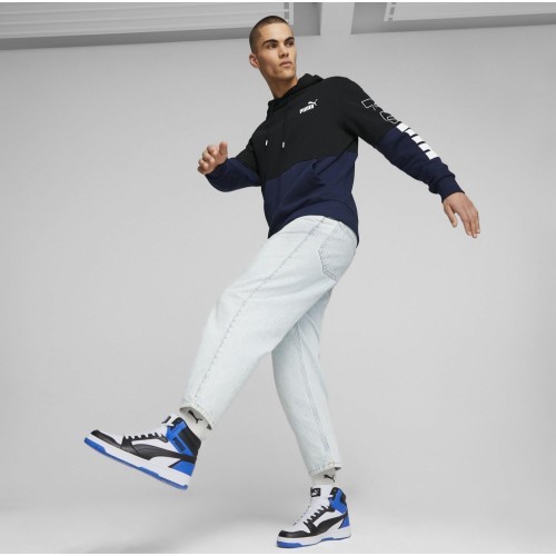 Puma Rebound V6 vīriešu apavi White Blue Black 392326 10