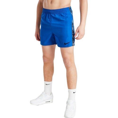 Nike Swim Shorts Junior Nk B Logo Tape 4'' Volley Short Blue NESSD794 494
