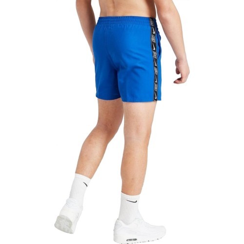 Плавательные шорты Nike для подростков Nk B Logo Tape 4'' Volley Short синие NESSD794 494