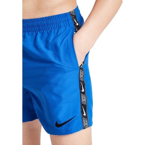 Плавательные шорты Nike для подростков Nk B Logo Tape 4'' Volley Short синие NESSD794 494