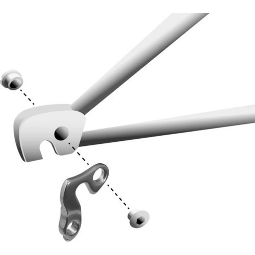 Derailleur Hanger GH-081 with M8x0.75 Bolt (right)