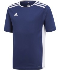 Футболка подростковая Adidas Entrada 18 Jsyy тёмно-синяя CF1047
