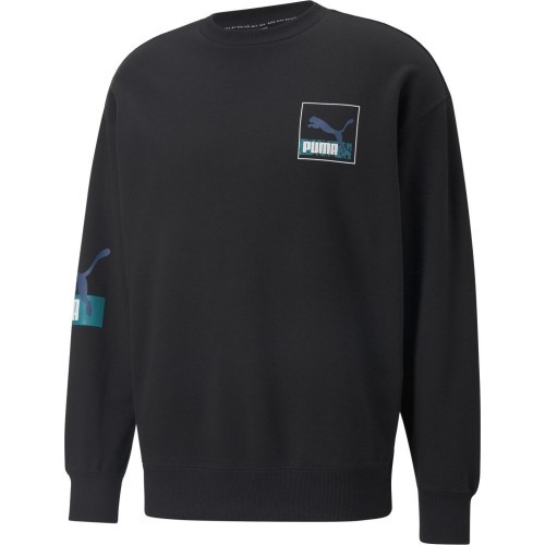 Puma Brand Love Crew Tr vīriešu džemperis, melns 535630 01