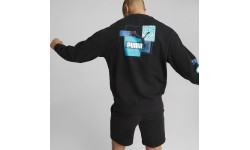 Puma Brand Love Crew Tr vīriešu džemperis, melns 535630 01