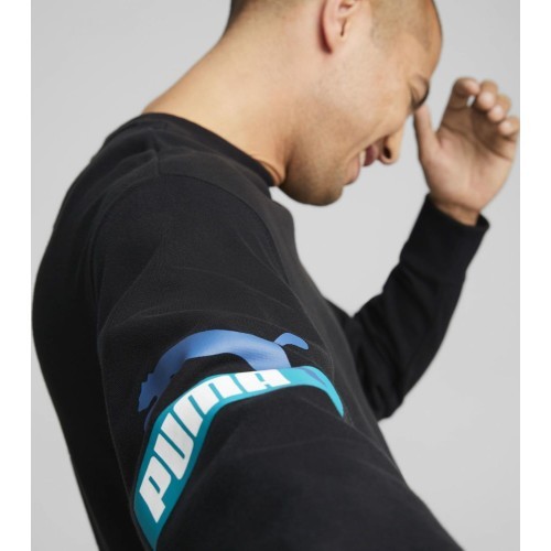 Puma Brand Love Crew Tr vīriešu džemperis, melns 535630 01