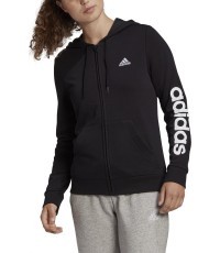 Adidas W Lin Ft Fz Hoodie Women's Sweatshirt Black GL0791