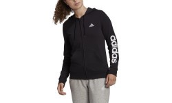 Adidas W Lin Ft Fz Hoodie Women's Sweatshirt Black GL0791