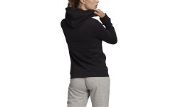 Женская толстовка Adidas W Lin Ft Fz Hoodie чёрная GL0791