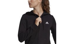 Adidas W Lin Ft Fz Hoodie Women's Sweatshirt Black GL0791