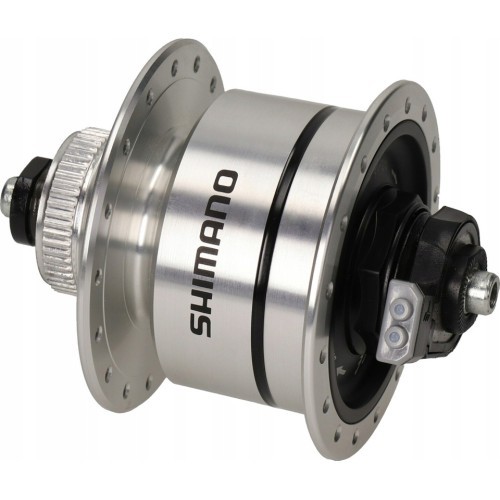 Priekšējā rumba ar integrētu dinamo Shimano DH-3D72, 6V 3W, 32H, CL disku bremzēm, ātrā savilcēja