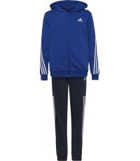 Adidas B Cotton Ts Sports Suit for Teens, Black Blue HP1437