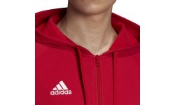Мужская толстовка Adidas Core 18 FZ Hoody, красная FT8071