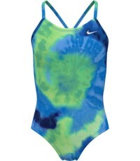 Nike Girls' Swimsuit Nk G Tie Dye Crossback Blue NESSE763 338