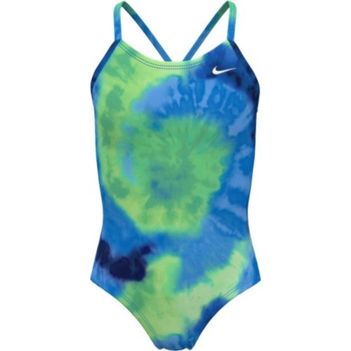 Nike Girls' Swimsuit Nk G Tie Dye Crossback Blue NESSE763 338