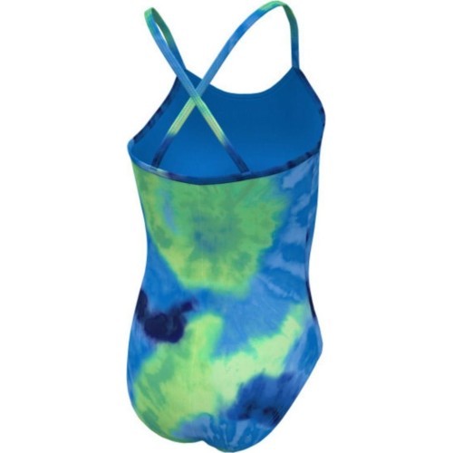 Nike peldkostīms meitenēm Nk G Tie Dye Crossback Blue NESSE763 338