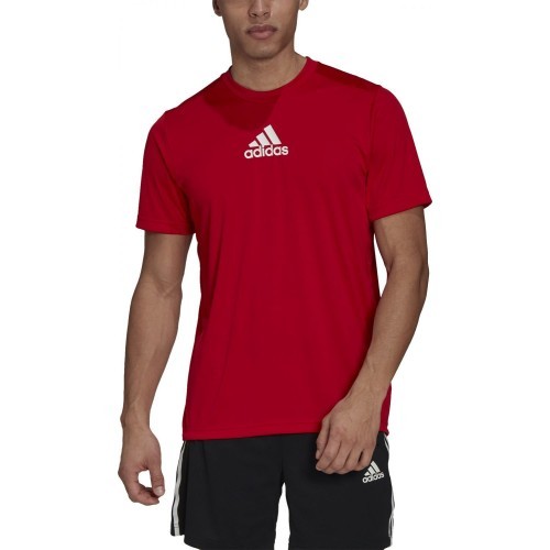 Мужская футболка Adidas 3S Back Tee красная GM4318