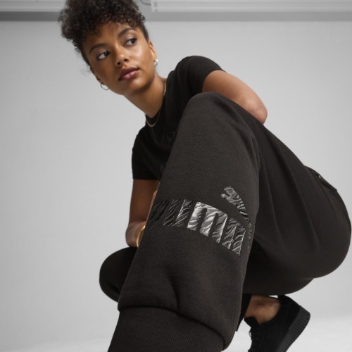 Женские спортивные брюки Puma Ess+ Animal Pants Fl Black 681496 01