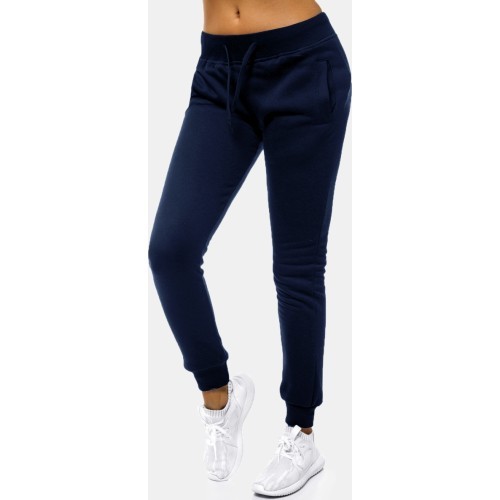 J.Style Women's Fleece Sports Pants Navy 68CK01-66