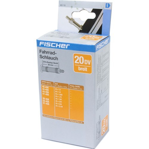 Fischer velosipēda kamera 20" x 1.50-2.125", DV ventilis