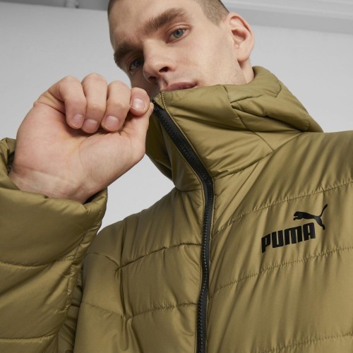 Puma Men's Ess Hooded Padded Jacket Brown 848938 93