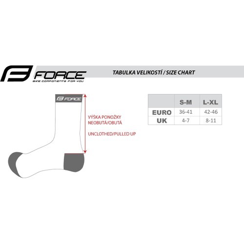 Носки FORCE North Thermo // длинные, размер L-XL (42-47) (сине-оранжевые)