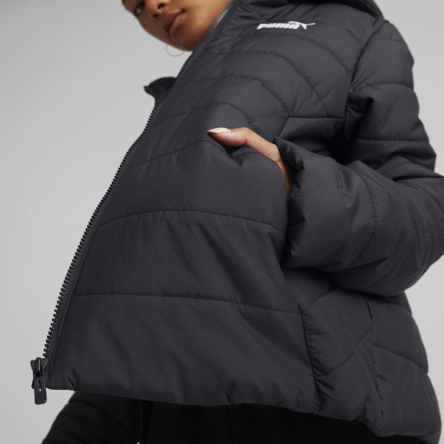 Puma Ess Hooded Padded sieviešu jaka, melna 848940 01