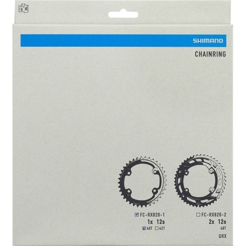 Priekšējā zvaigznīte Shimano GRX FC-RX820-1, 40T, B.C.D.: 110 mm
