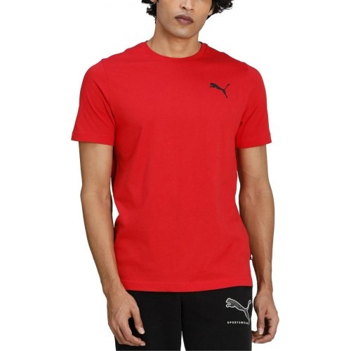 Puma vīriešu kokvilnas T-krekls ESS Small Logo Tee Red 586668 47