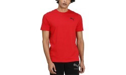 Мужская хлопковая футболка Puma ESS Small Logo Tee Red 586668 47