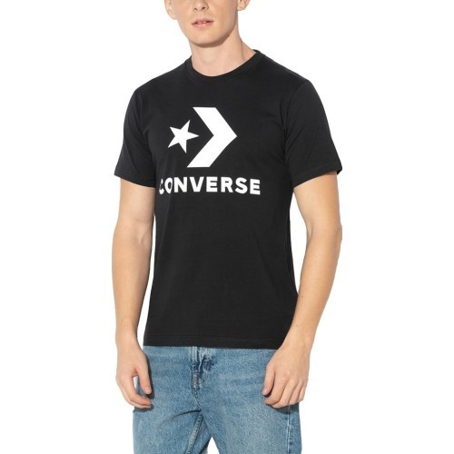 Футболка Converse Star Chevron Tee, чёрная, 10007888 001