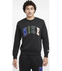 Мужской свитшот Nike Nk Club Bb Crew Letters Black FZ0879 010