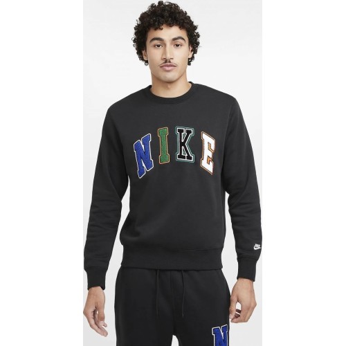 Nike vīriešu džemperis Nk Club Bb Crew Letters Black FZ0879 010