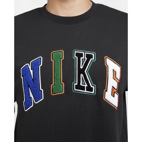Nike Club Men's Sweatshirt Nk Club Bb Crew Letters Black FZ0879 010