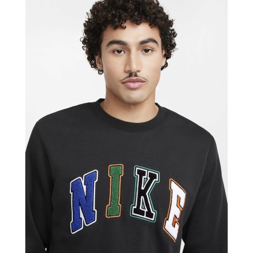 Nike vīriešu džemperis Nk Club Bb Crew Letters Black FZ0879 010
