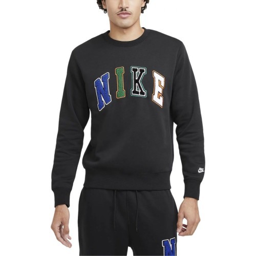 Nike Club Men's Sweatshirt Nk Club Bb Crew Letters Black FZ0879 010