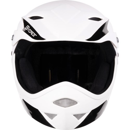 Bērnu ķivere FORCE DOWNHILL Junior, izmērs S-M (54-58 cm), balta