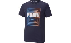Puma Alpha Graphic Tee Junior T-Shirt Blue 847292 06