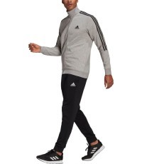Adidas Men's Tracksuit M 3S FT TT TS Grey Black