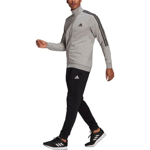 Adidas Men's Tracksuit M 3S FT TT TS Grey Black