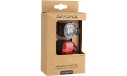 Light set FORCE Twist 2.0 // with batteries, front + rear