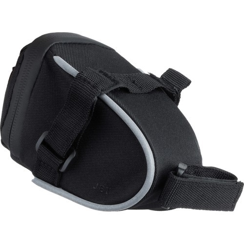 Velosipēda somiņa zem sedla FORCE Jet Velcro 0.4 L (melna)