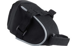 Velosipēda somiņa zem sedla FORCE Jet Velcro 0.4 L (melna)