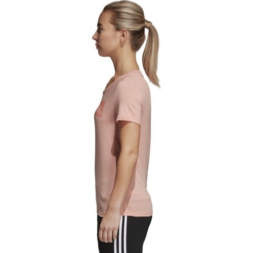 Adidas blūze Three Stripes Pink White CV4572
