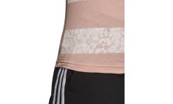 Adidas Three Stripes Blouse Pink White CV4572